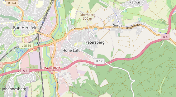 physical therapy on map