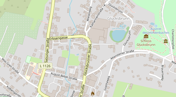 Physiotherapie auf Satellitenbild