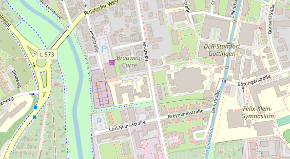 Physiotherapie auf Satellitenbild