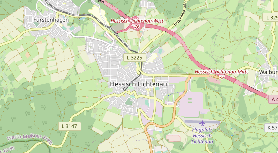 physical therapy on map