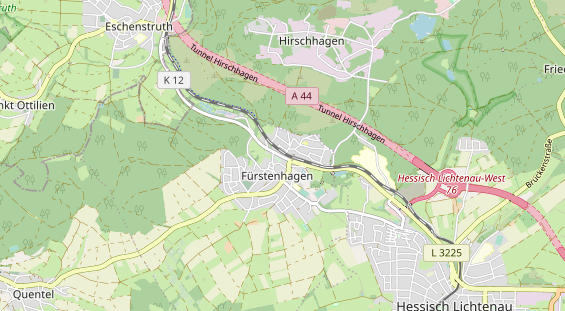 physical therapy on map