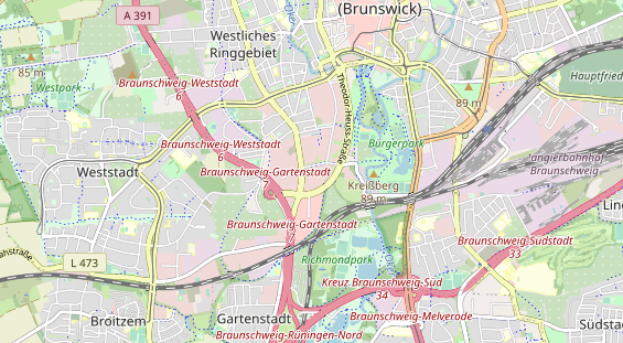 physical therapy on map