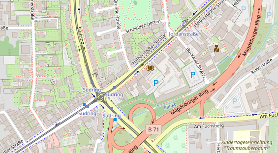 Physiotherapie auf Satellitenbild