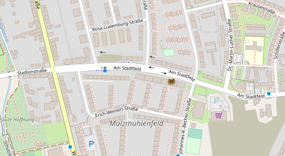 Physiotherapie auf Satellitenbild