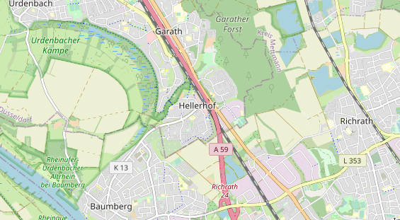 physical therapy on map