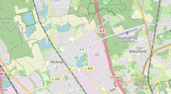 physical therapy on map