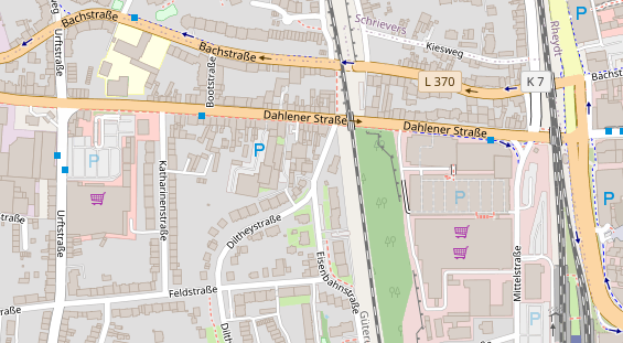 Physiotherapie auf Satellitenbild