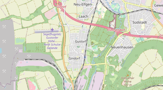 physical therapy on map