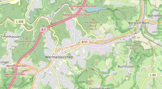 physical therapy on map