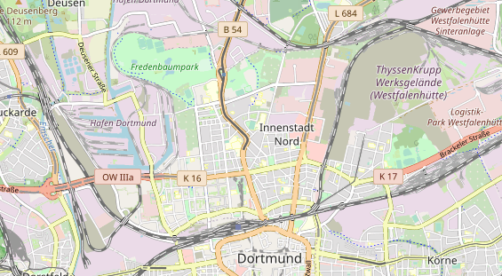 physical therapy on map