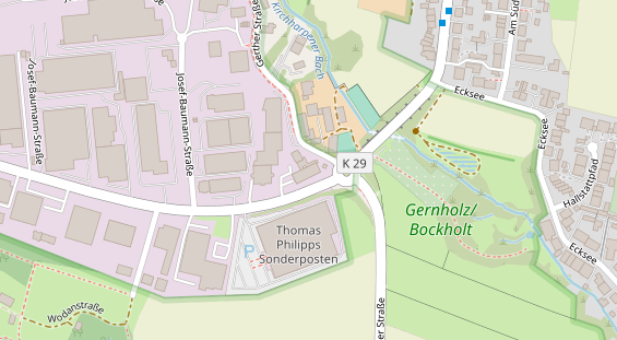 Physiotherapie auf Satellitenbild