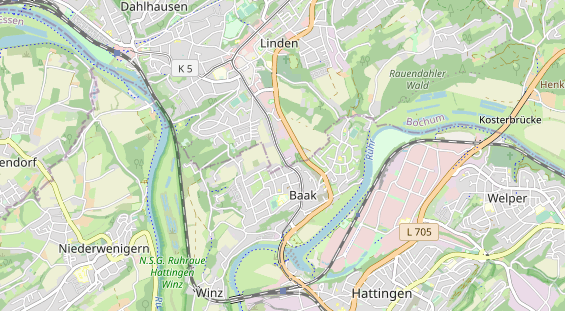 physical therapy on map