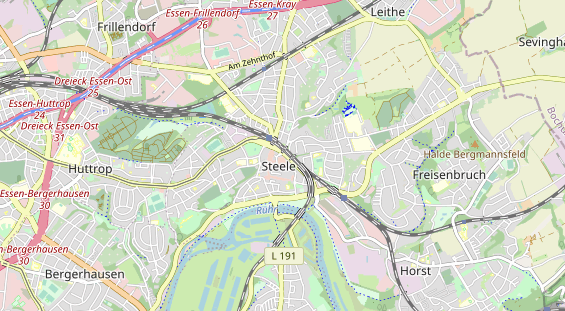 physical therapy on map
