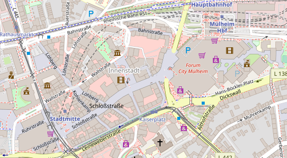 Physiotherapie auf Satellitenbild