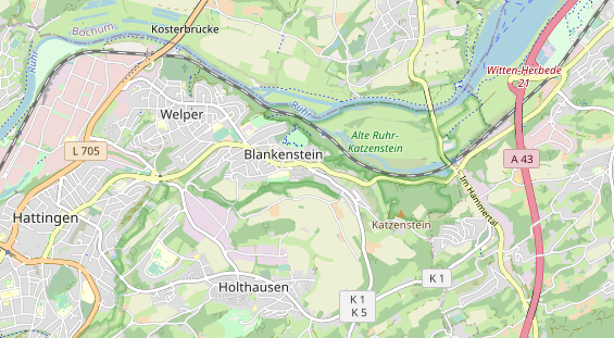 physical therapy on map