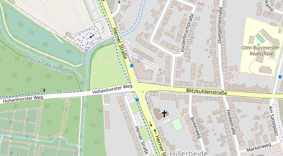 Physiotherapie auf Satellitenbild