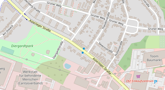 Physiotherapie auf Satellitenbild