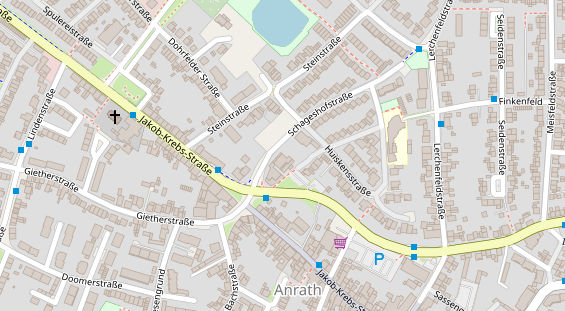 Physiotherapie auf Satellitenbild