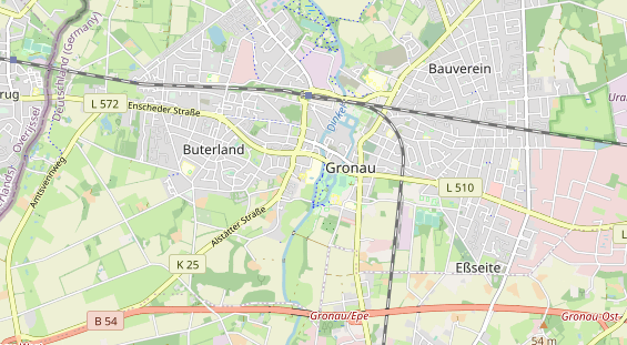 physical therapy on map