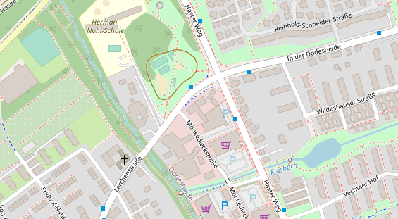 Physiotherapie auf Satellitenbild