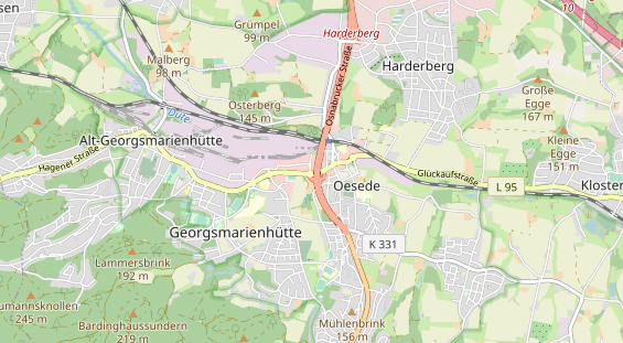 physical therapy on map