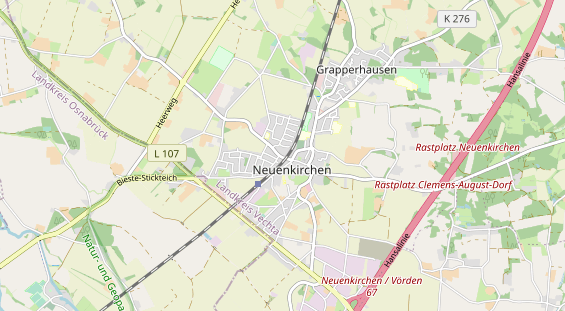 physical therapy on map