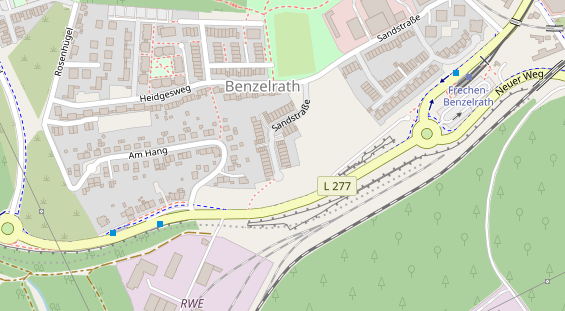 Physiotherapie auf Satellitenbild