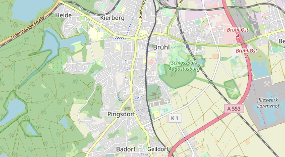 physical therapy on map