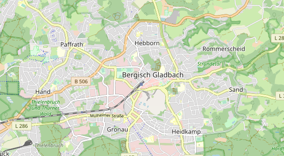 physical therapy on map