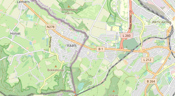 physical therapy on map