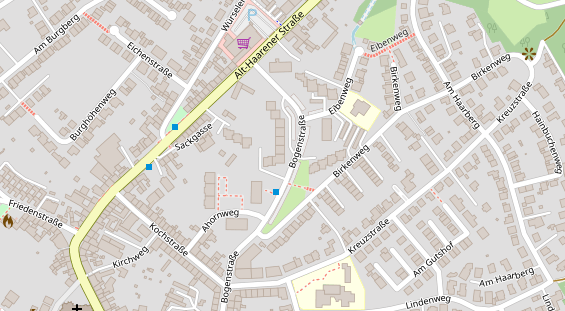 Physiotherapie auf Satellitenbild