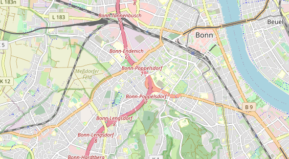 physical therapy on map