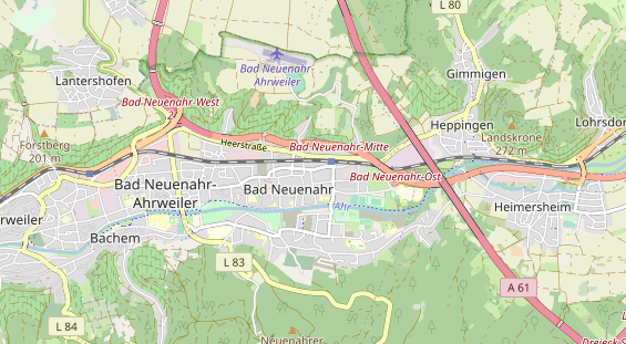 physical therapy on map