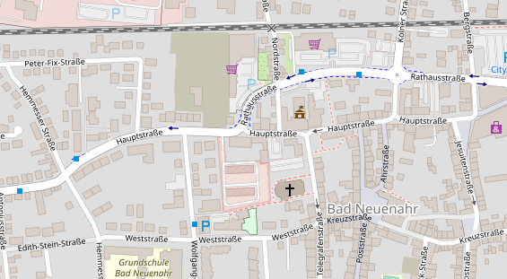 Physiotherapie auf Satellitenbild