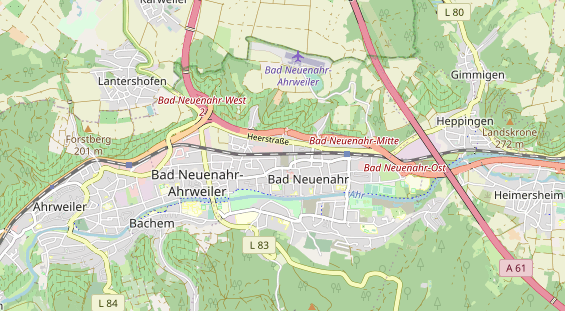 physical therapy on map