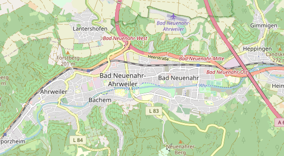 physical therapy on map