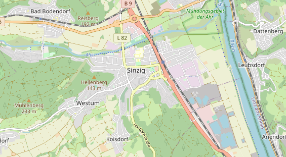 physical therapy on map