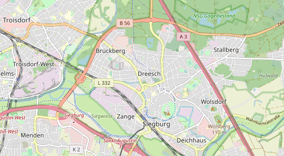 physical therapy on map