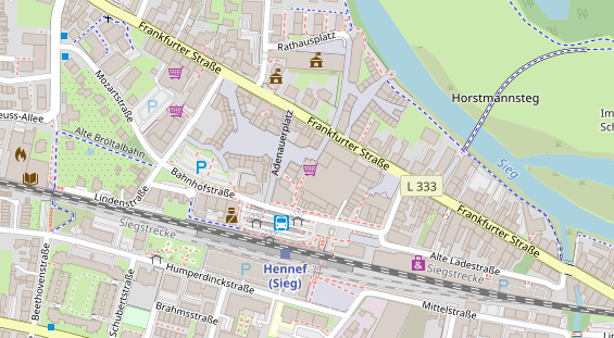 Physiotherapie auf Satellitenbild