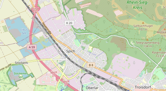 physical therapy on map
