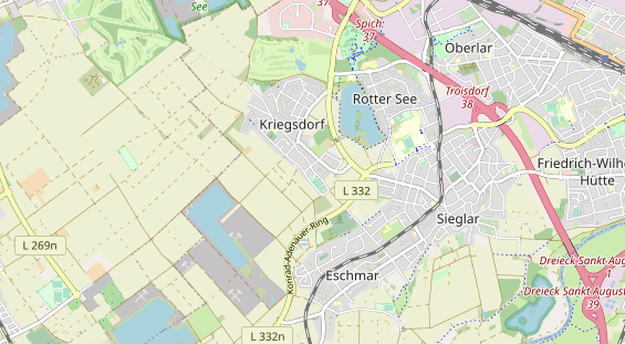 physical therapy on map