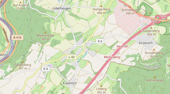 physical therapy on map