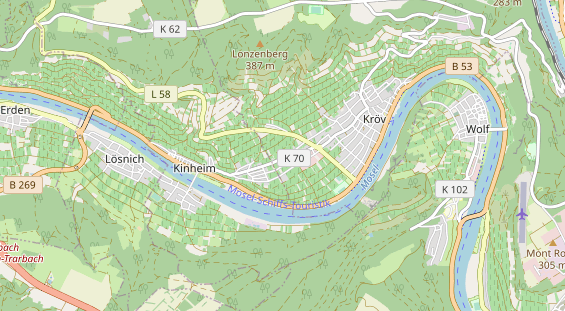 physical therapy on map