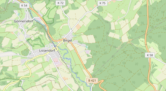 physical therapy on map