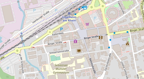 Physiotherapie auf Satellitenbild