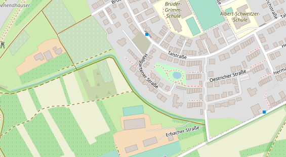 Physiotherapie auf Satellitenbild