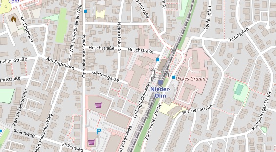 Physiotherapie auf Satellitenbild