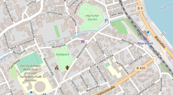 Physiotherapie auf Satellitenbild