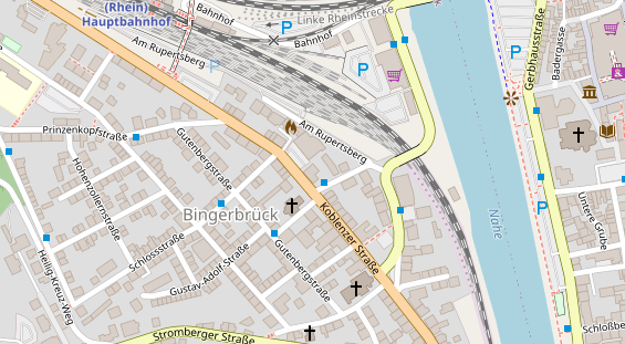 Physiotherapie auf Satellitenbild