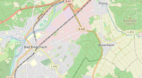 physical therapy on map